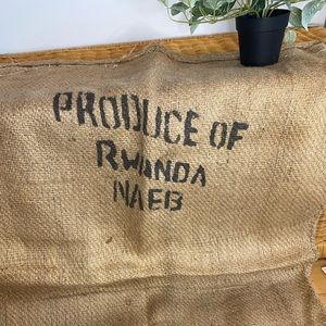 Large Jute Coffee Bag Product Of Rwanda
